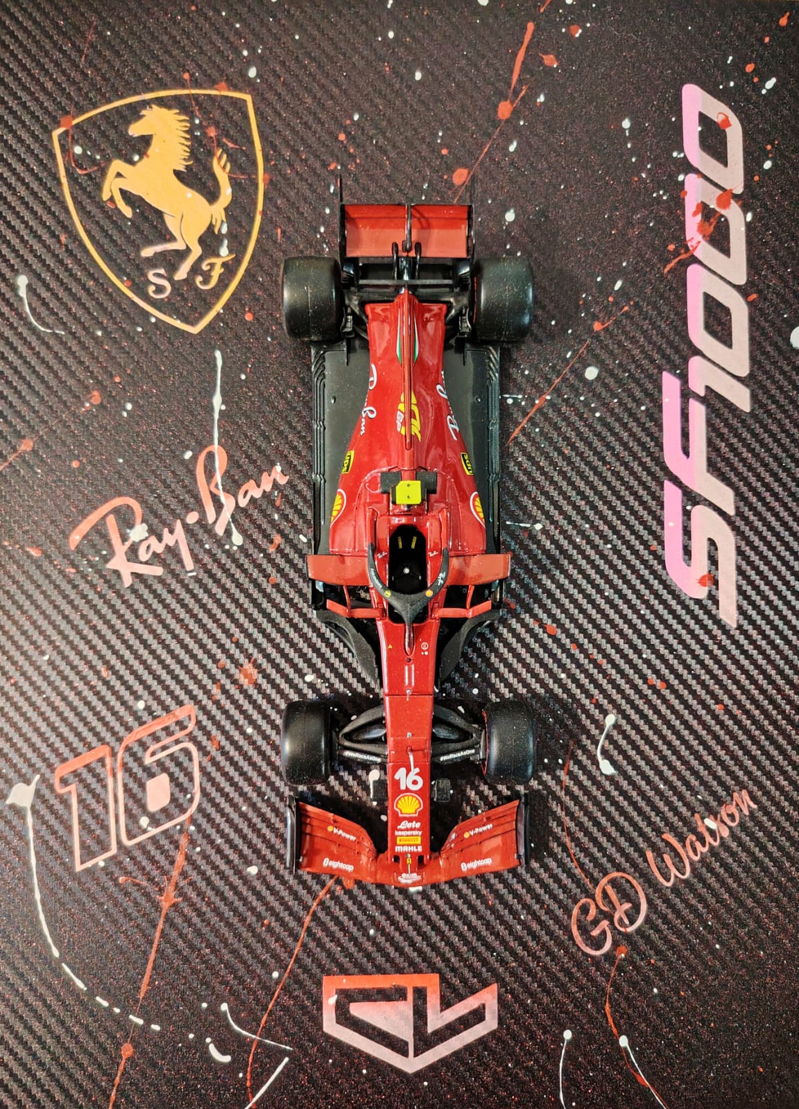 Tableau Ferrari F1 Leclerc