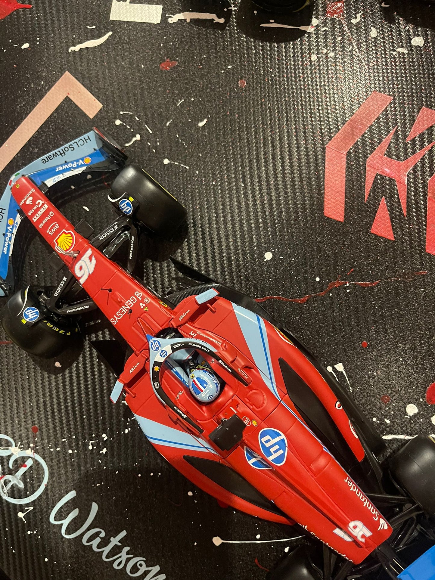 Tableau Evolution de la Scuderia Ferrari F1 Charles Leclerc