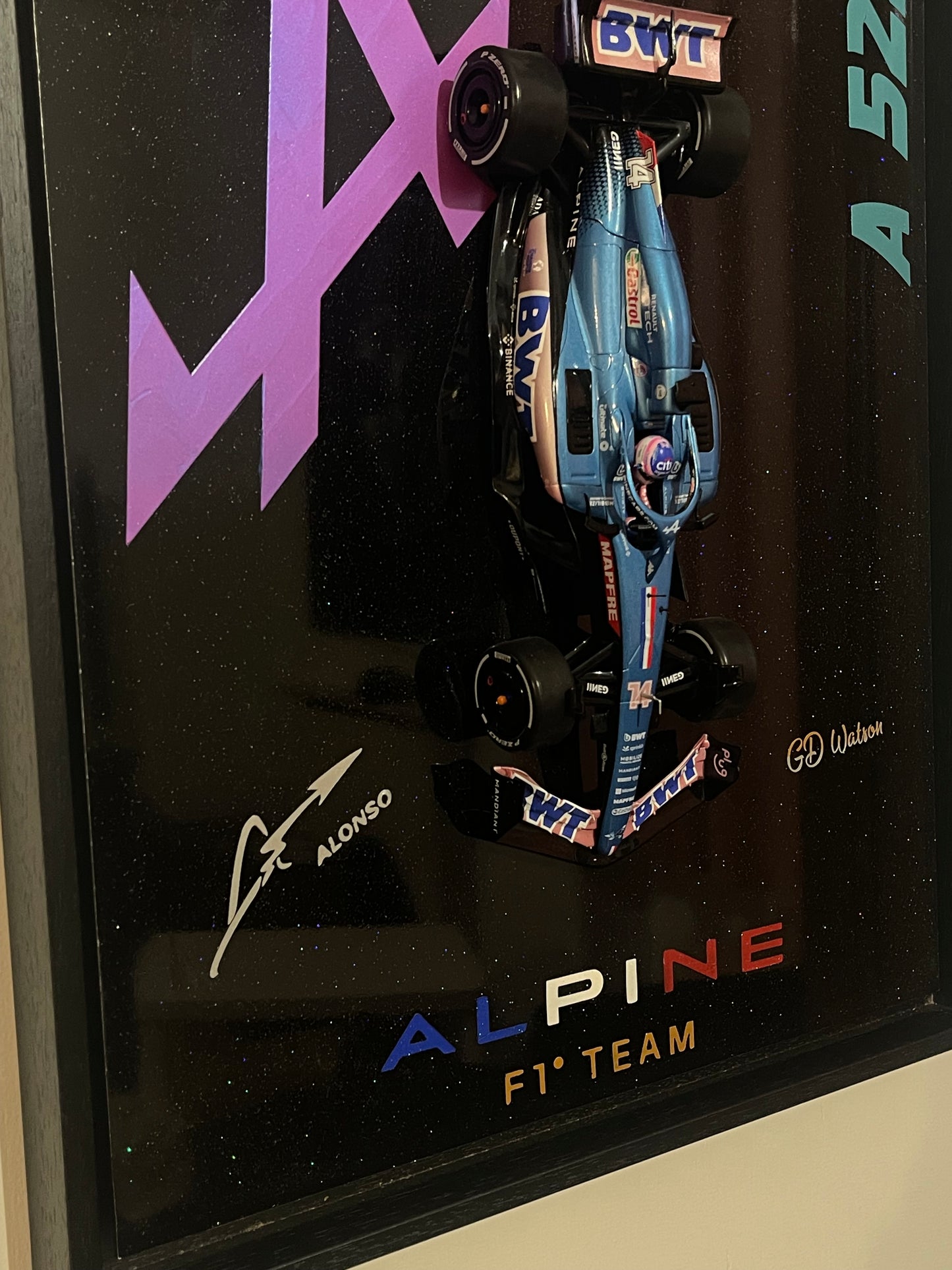 Tableau Alpine F1 Fernando Alonso