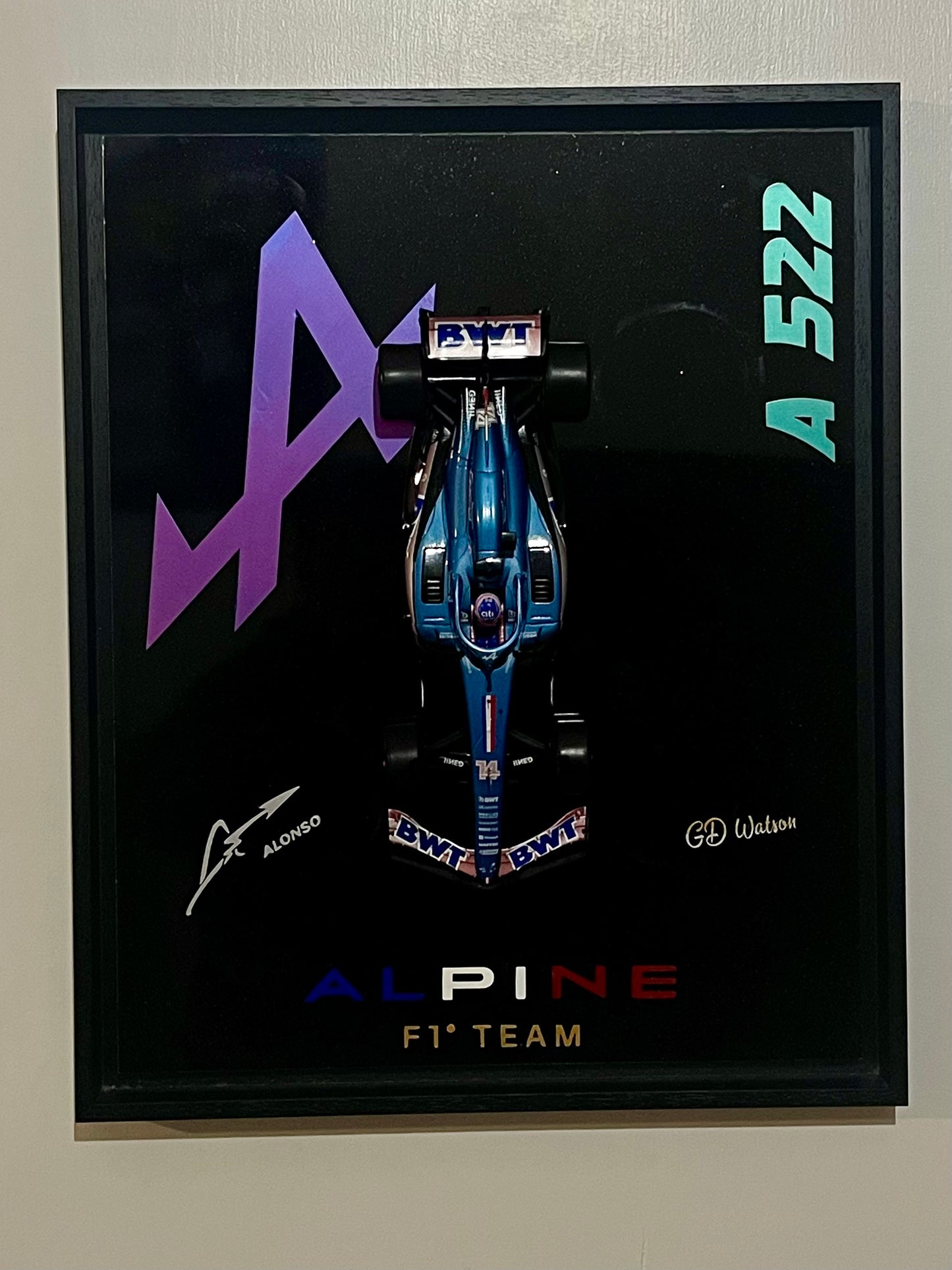 Tableau Alpine F1 Fernando Alonso