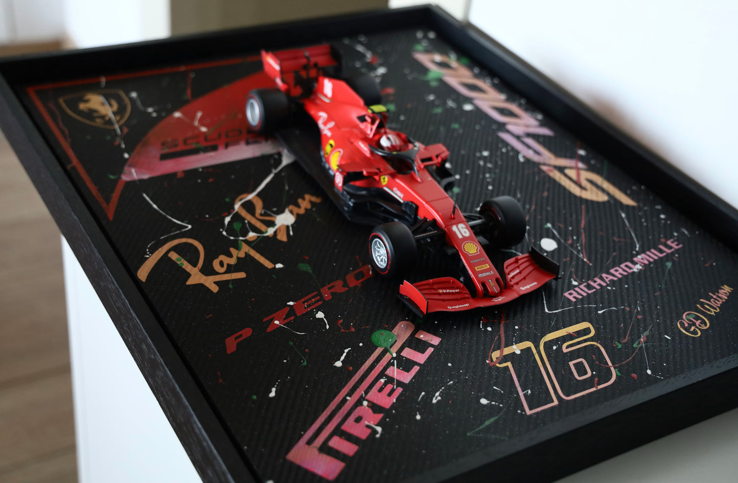 Tableau Ferrari F1 Charles Leclerc