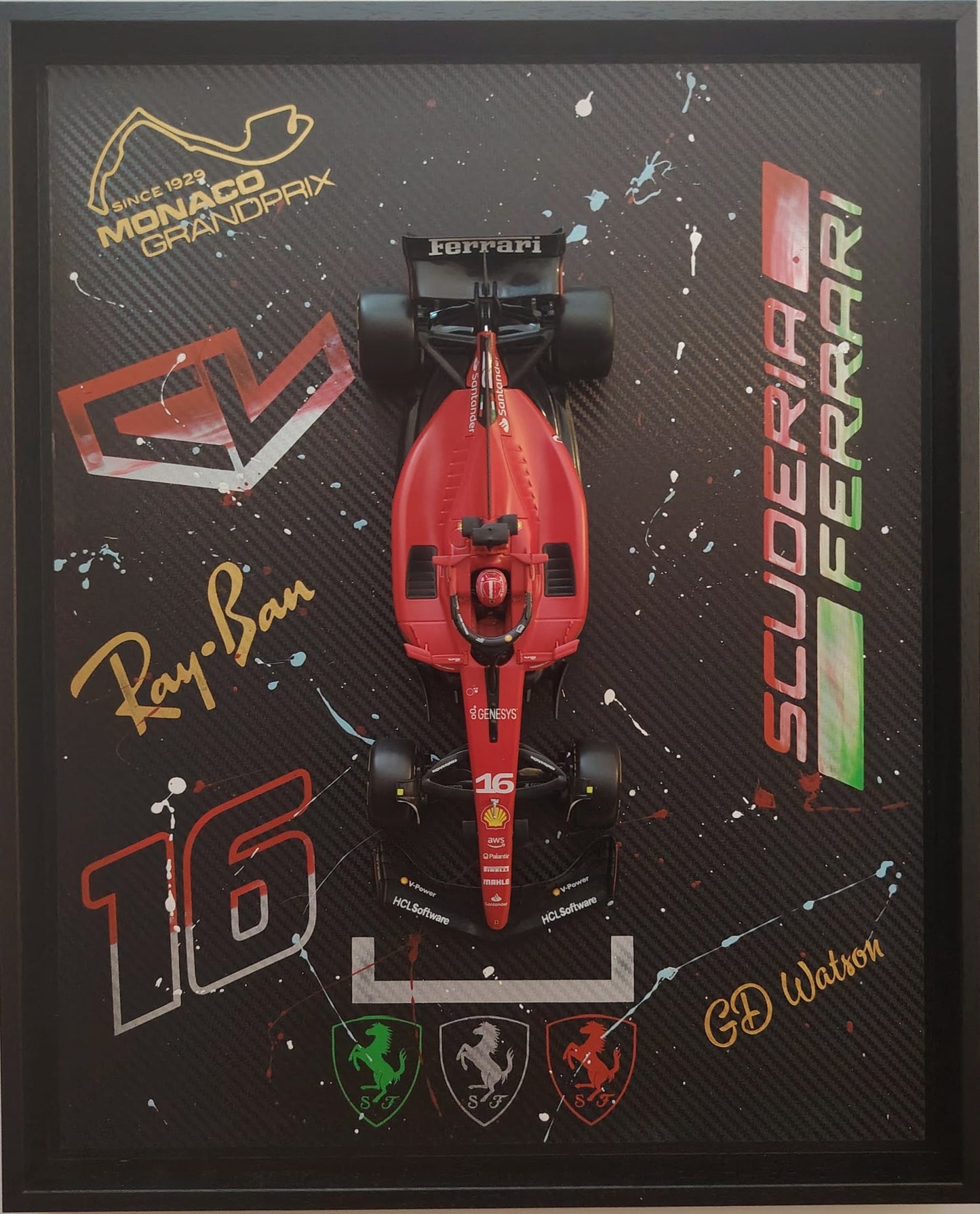 Tableau Ferrari F1 Charles Leclerc