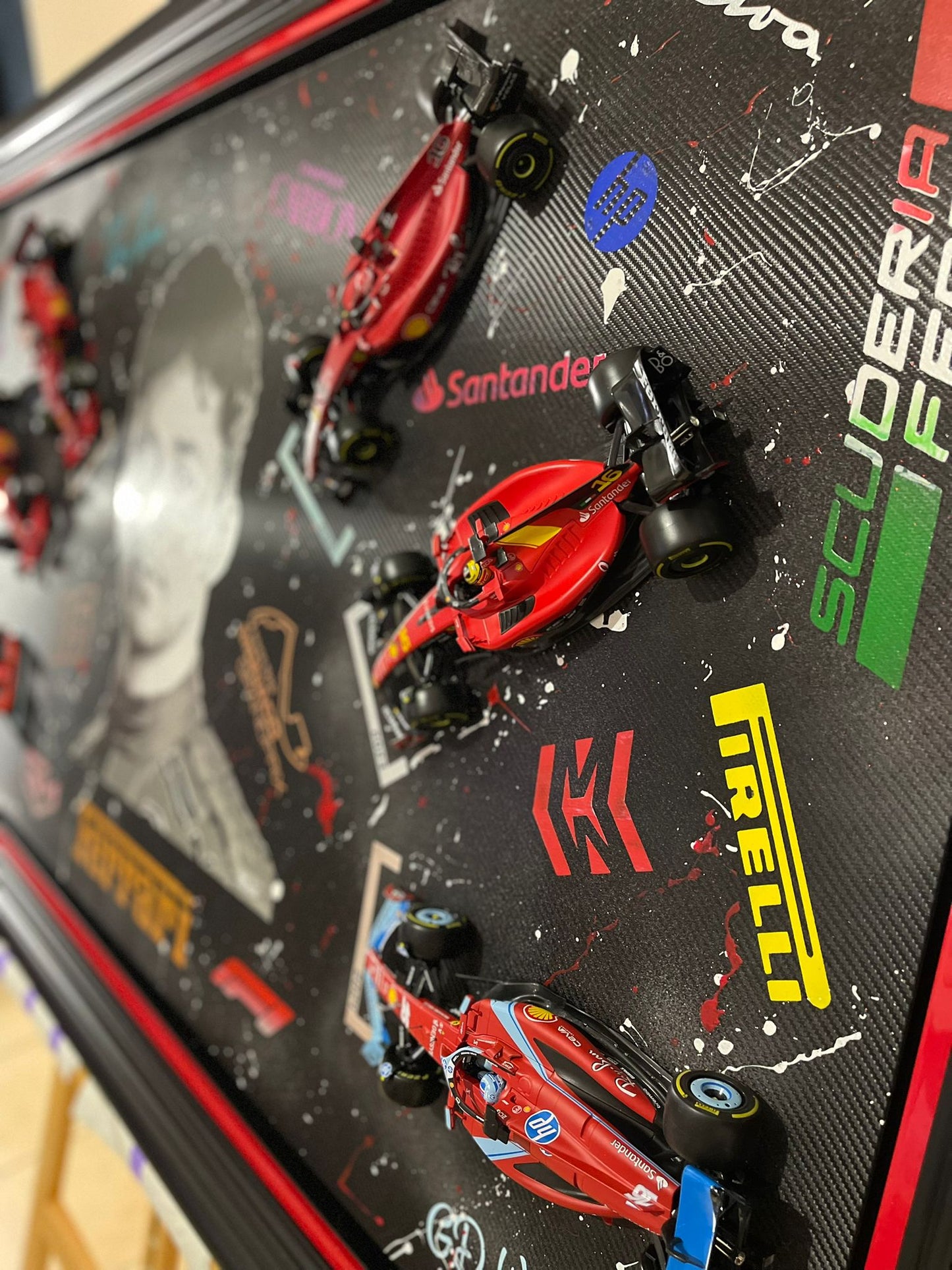 Tableau Evolution de la Scuderia Ferrari F1 Charles Leclerc